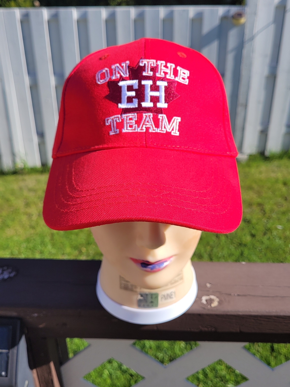 Red "On The EH Team" Embroidered Baseball Cap
